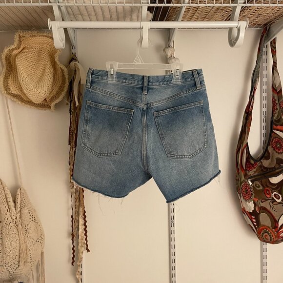 High Rise Dad Jean Shorts - Picture 3 of 3